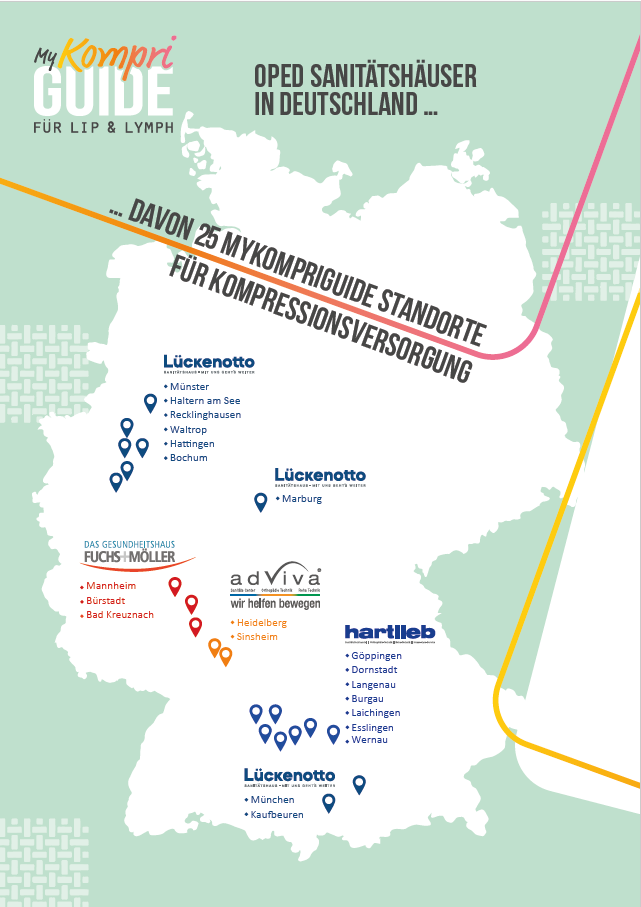 myKompriGUIDE Standorte Landkarte